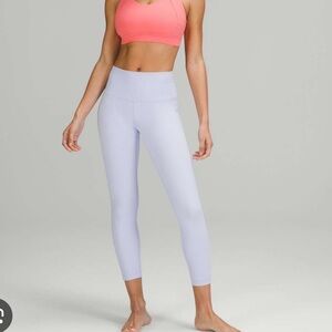 Lululemon Wunder under 25 inch pastel blue in size 4